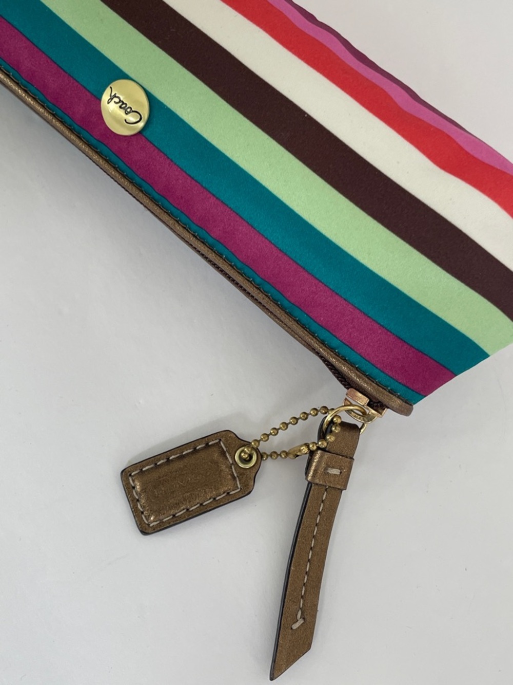 Coach Vintage Legacy Stripe Pouch - Picture 5 of 9